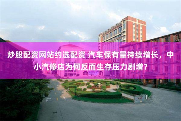 炒股配资网站约选配资 汽车保有量持续增长，中小汽修店为何反而生存压力剧增？