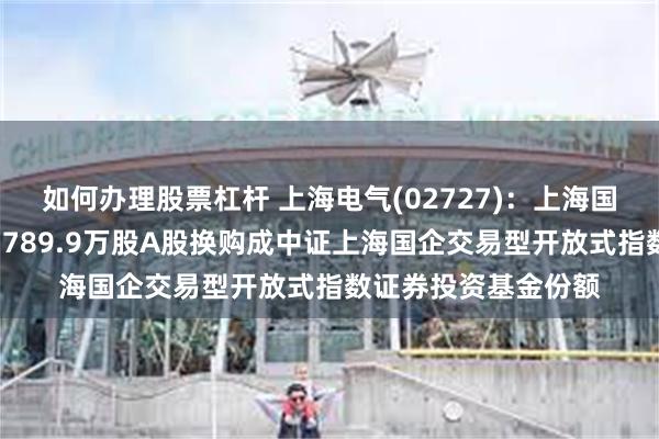 如何办理股票杠杆 上海电气(02727)：上海国投公司将所持公司7789.9万股A股换购成中证上海国企交易型开放式指数证券投资基金份额