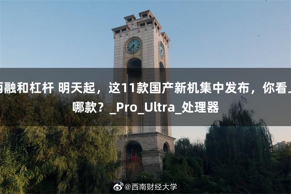 两融和杠杆 明天起，这11款国产新机集中发布，你看上哪款？_Pro_Ultra_处理器