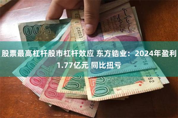 股票最高杠杆股市杠杆效应 东方锆业：2024年盈利1.77亿元 同比扭亏
