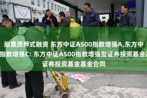 股票质押式融资 东方中证A500指数增强A,东方中证A500指数增强C: 东方中证A500指数增强型证券投资基金基金合同