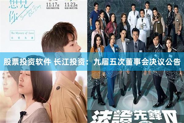 股票投资软件 长江投资：九届五次董事会决议公告