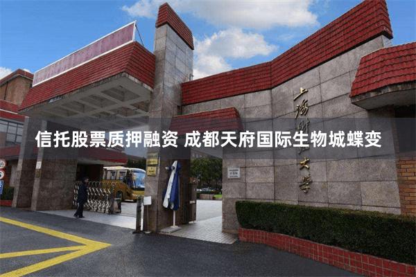 信托股票质押融资 成都天府国际生物城蝶变